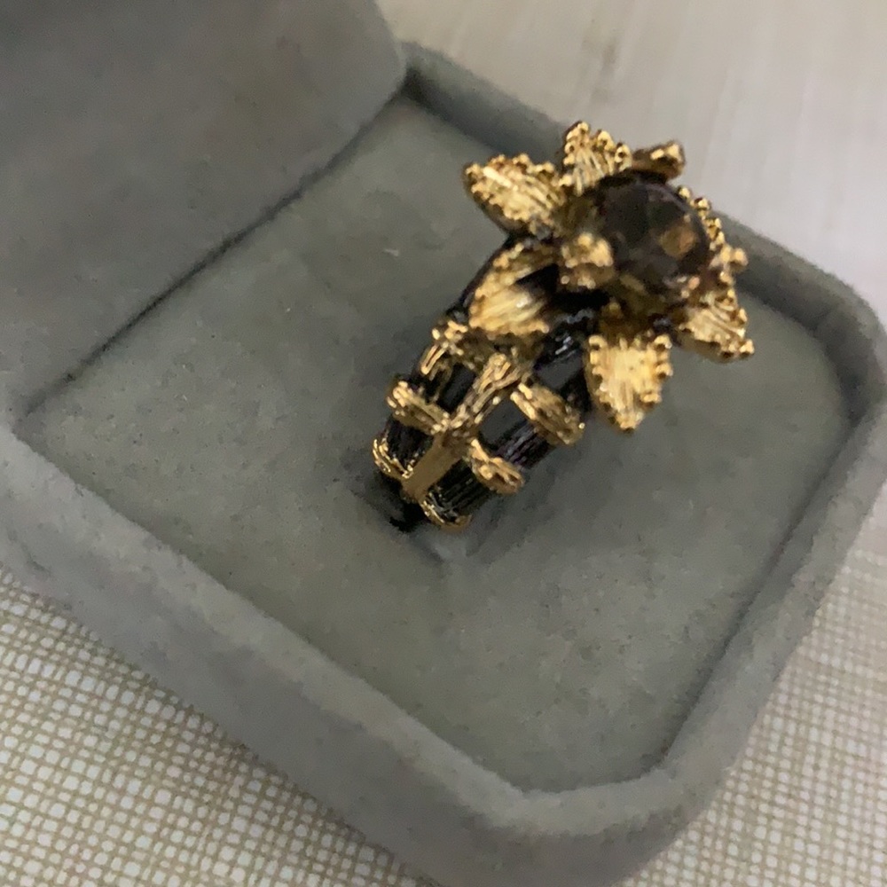 NEW Beautiful Artwork Smoky Quartz Ring